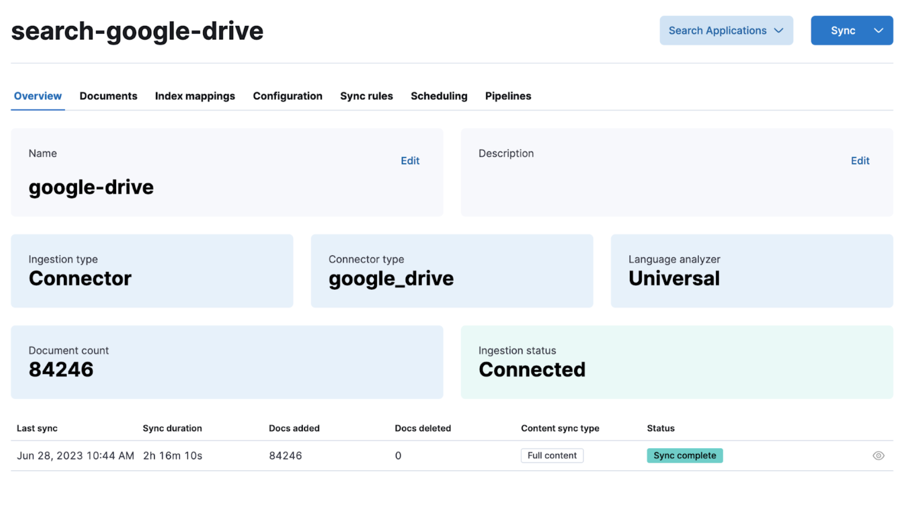 Connector UI in Kibana