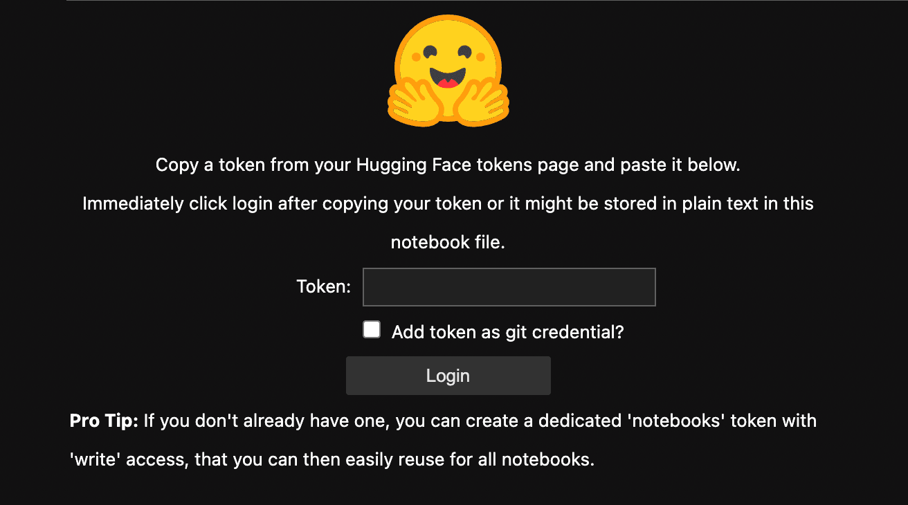 Huggingface login on local